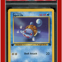 Team Rocket 68 Squirtle 1st Edition PSA 8