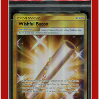 Crimson Invasion 121 Full Art Wishful Baton Secret PSA 9