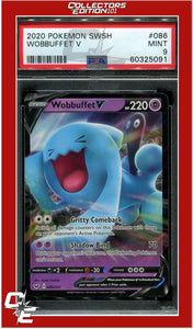 Sword & Shield 086 Wobbuffet V PSA 9