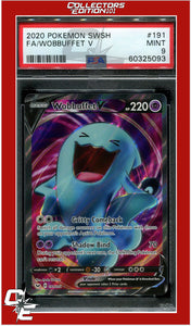 Sword & Shield 191 Full Art Wobbuffet V PSA 9