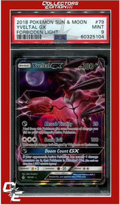 Forbidden Light 79 Yveltal GX PSA 9