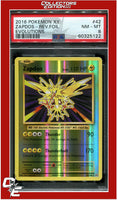 Evolutions 42 Zapdos Reverse Foil PSA 8
