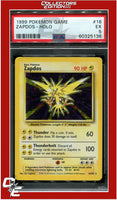 Base Set 16 Zapdos Holo PSA 5
