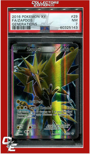 Generations 29 Full Art Zapdos PSA 7