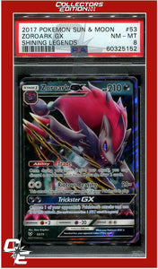 Shining Legends 53 Zoroark GX PSA 8