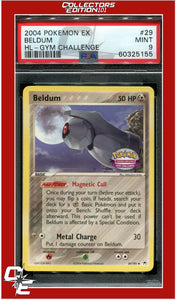 EX Hidden Legends 29 Beldum Gym Challenge PSA 9