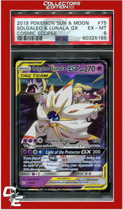 Cosmic Eclipse 75 Solgaleo & Lunala GX PSA 6