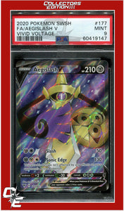 Vivid Voltage 177 Full Art Aegislash V PSA 9