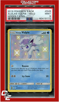 Hidden Fates SV8 Alolan Vulpix Holo PSA 9
