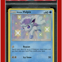 Hidden Fates SV8 Alolan Vulpix Holo PSA 9