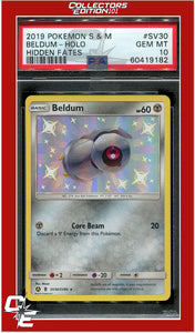 Hidden Fates SV30 Beldum Holo PSA 10