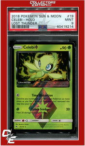 Lost Thunder 19 Celebi Holo PSA 9