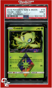 Lost Thunder 19 Celebi Holo PSA 9