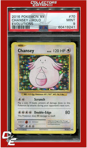 Evolutions 70 Chansey Holo PSA 9