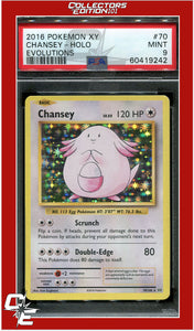 Evolutions 70 Chansey Holo PSA 9