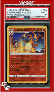 Vivid Voltage 025 Charizard Reverse Foil PSA 9