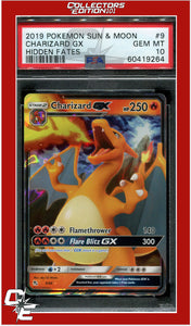 Hidden Fates 9 Charizard GX PSA 10