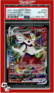 Shining Fates 019 Full Art Cinderace VMAX PSA 10