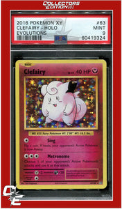 Evolutions 63 Clefairy Holo PSA 9