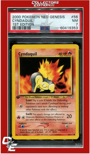 Neo Genesis 1st Edition 56 Cyndaquil PSA 7