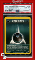 Neo Genesis 1st Edition 104 Darkness Energy PSA 8
