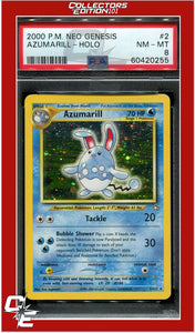 Neo Genesis 2 Azumarill Holo PSA 8