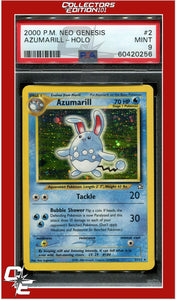 Neo Genesis 2 Azumarill Holo PSA 9