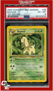 Neo Genesis 1st Edition 28 Bayleef PSA 6