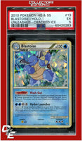 Unleashed 13 Blastoise Holo Cracked Ice PSA 5
