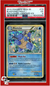 Unleashed 13 Blastoise Holo Cracked Ice PSA 5