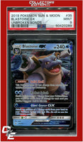 Unbroken Bonds 35 Blastoise GX PSA 9
