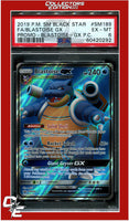 SM Black Star Promo SM189 Full Art Blastoise GX PSA 6
