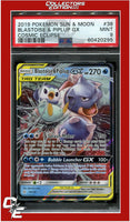 Cosmic Eclipse 38 Blastoise & Piplup GX PSA 9
