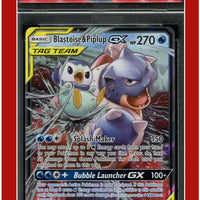 Cosmic Eclipse 38 Blastoise & Piplup GX PSA 9