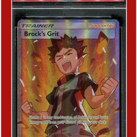 Team Up 172 Full Art Brock's Grit PSA 9