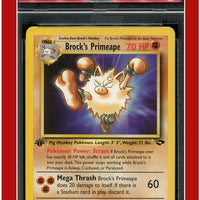 Gym Challenge 35 Brock's Primeape 1st Edition PSA 9