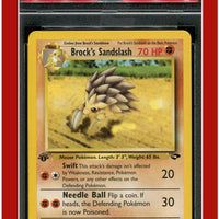 Gym Challenge 36 Brock's Sandslash 1st Edition PSA 9