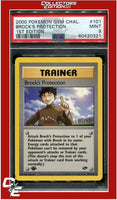 Gym Challenge 101 Brock's Protection 1st Edition PSA 9
