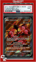 Crimson Invasion 104 Full Art Buzzwole GX PSA 9
