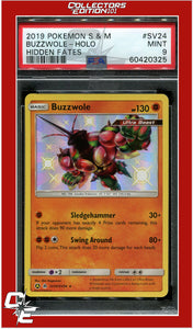 Hidden Fates SV24 Buzzwole Holo PSA 9