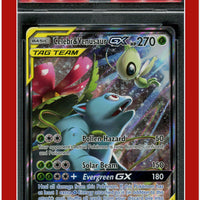 SM Black Star Promo SM167 Celebi & Venusaur GX Full Art PSA 9