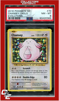 Evolutions 70 Chansey Holo PSA 8
