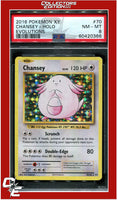 Evolutions 70 Chansey Holo PSA 8
