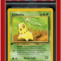 Neo Genesis 1st Edition 54 Chikorita PSA 7