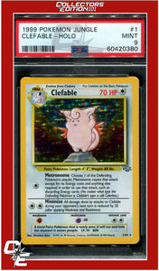 Jungle 1 Clefable Holo PSA 9