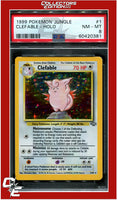 Jungle 1 Clefable Holo PSA 8
