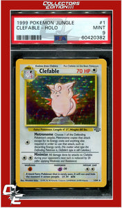 Jungle 1 Clefable Holo PSA 9