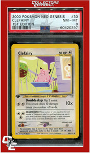 Neo Genesis 1st Edition 30 Clefairy PSA 8