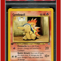 Neo Genesis 1st Edition 57 Cyndaquil PSA 8