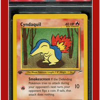 Neo Destiny 61 Cyndaquil 1st Edition PSA 8